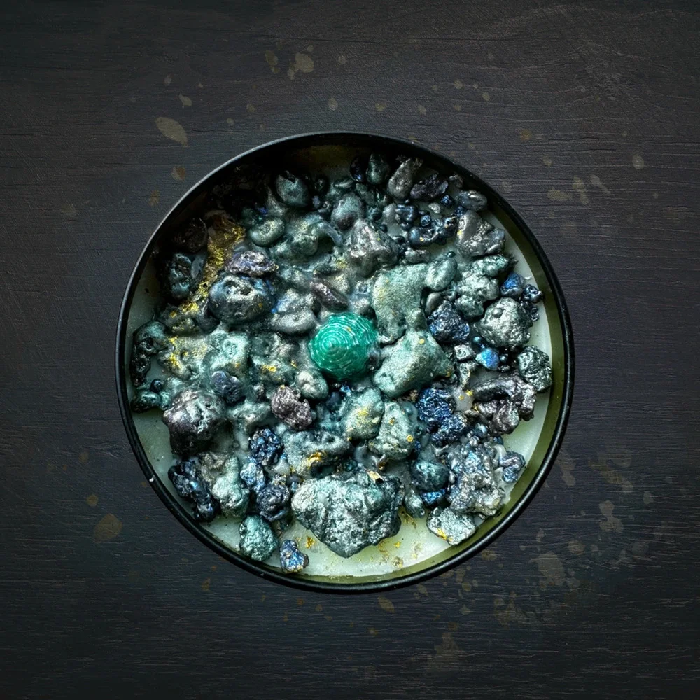 Mermaid Sushi Luxury Wickless Candle: Sea Salt & Orchid Scent